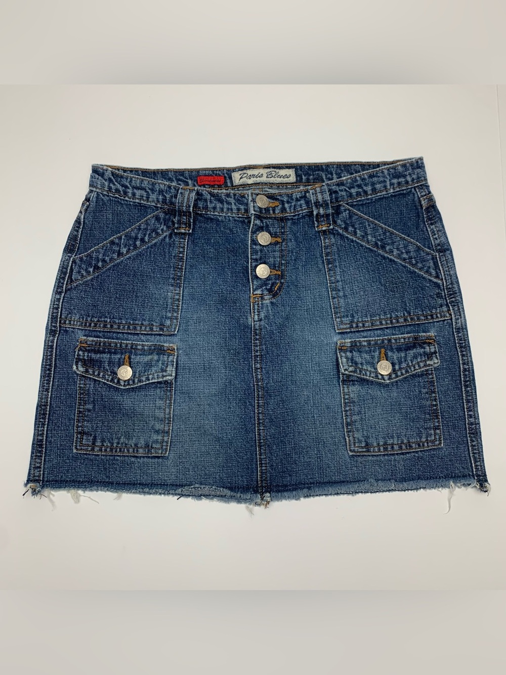 Y2k Paris Blues Jean Mini Skirt Vintage Soulmate Blue Denim Juniors Size 9